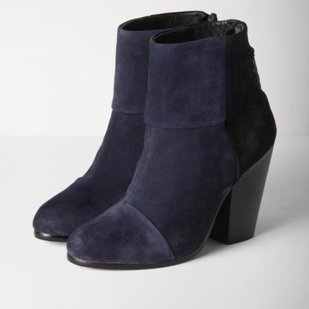 Rag & bone navy suede Newbury Boots